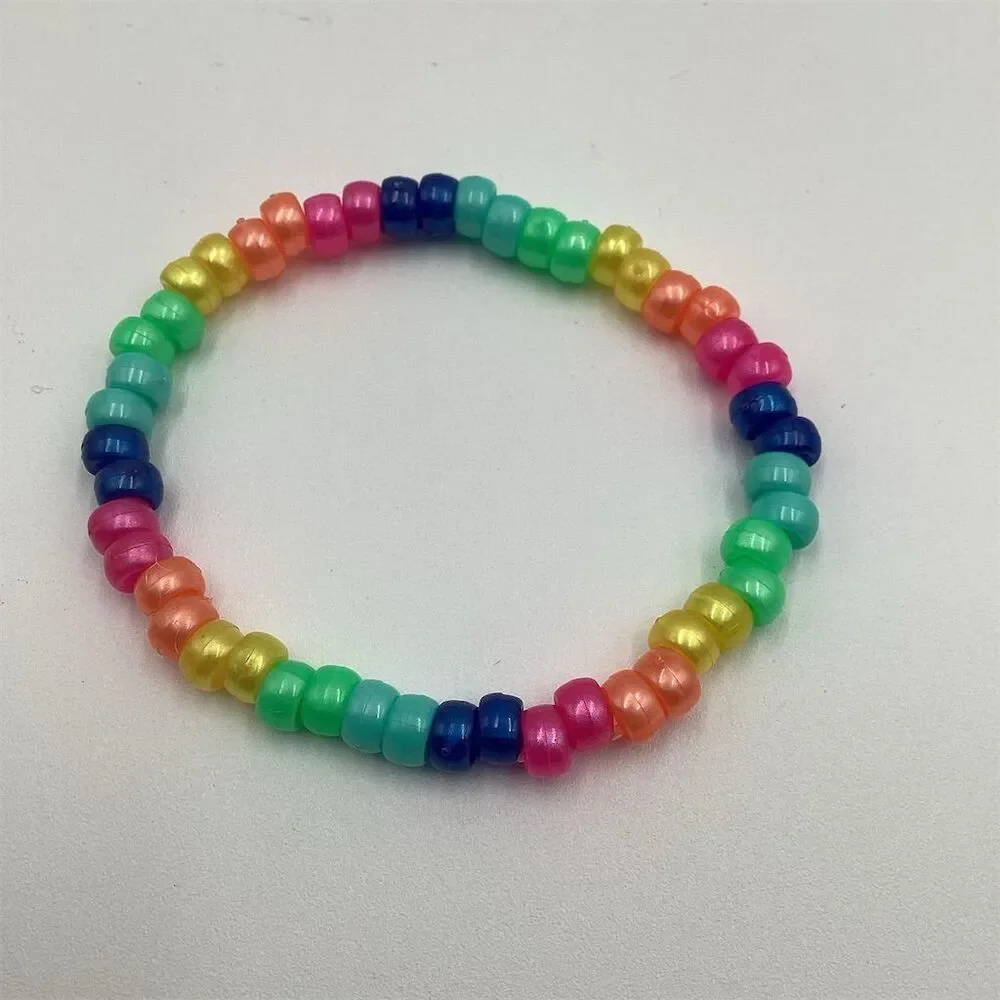 Multicolor Beaded Stretchable Bracelet Set 7.4 Inch‎ Casual